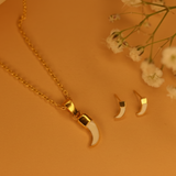 Sword enamel 92.5 silver necklace set