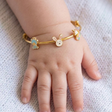 Teddy-Bunny-Unicorn-92.5 Silver adjustable kids bangle