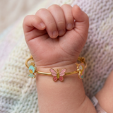 Teddy-Butterfly-Unicorn-92.5 Silver adjustable kids bangle