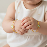 Teddy Silver adjustable kids bangle