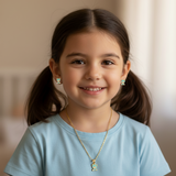 Teddy enamel 92.5 silver necklace set