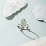 Teddy 92.5 silver kids adjustable ring
