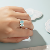 Teddy 92.5 silver kids adjustable ring