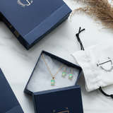 Teddy enamel 92.5 silver necklace set