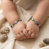 Teddy-Evil-Eye-Car 92.5 silver kids Nazariye