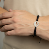 Throat Chakra 92.5 silver Thread bracelet for him