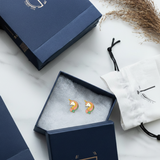 Unicorn 92.5 silver ear studs