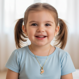 Unicorn enamel 92.5 silver necklace set