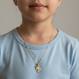 Unicorn charm 92.5 silver necklace