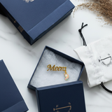 Customized name unicorn 92.5 silver brooch