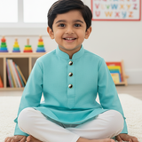 Yin yang kurta buttons