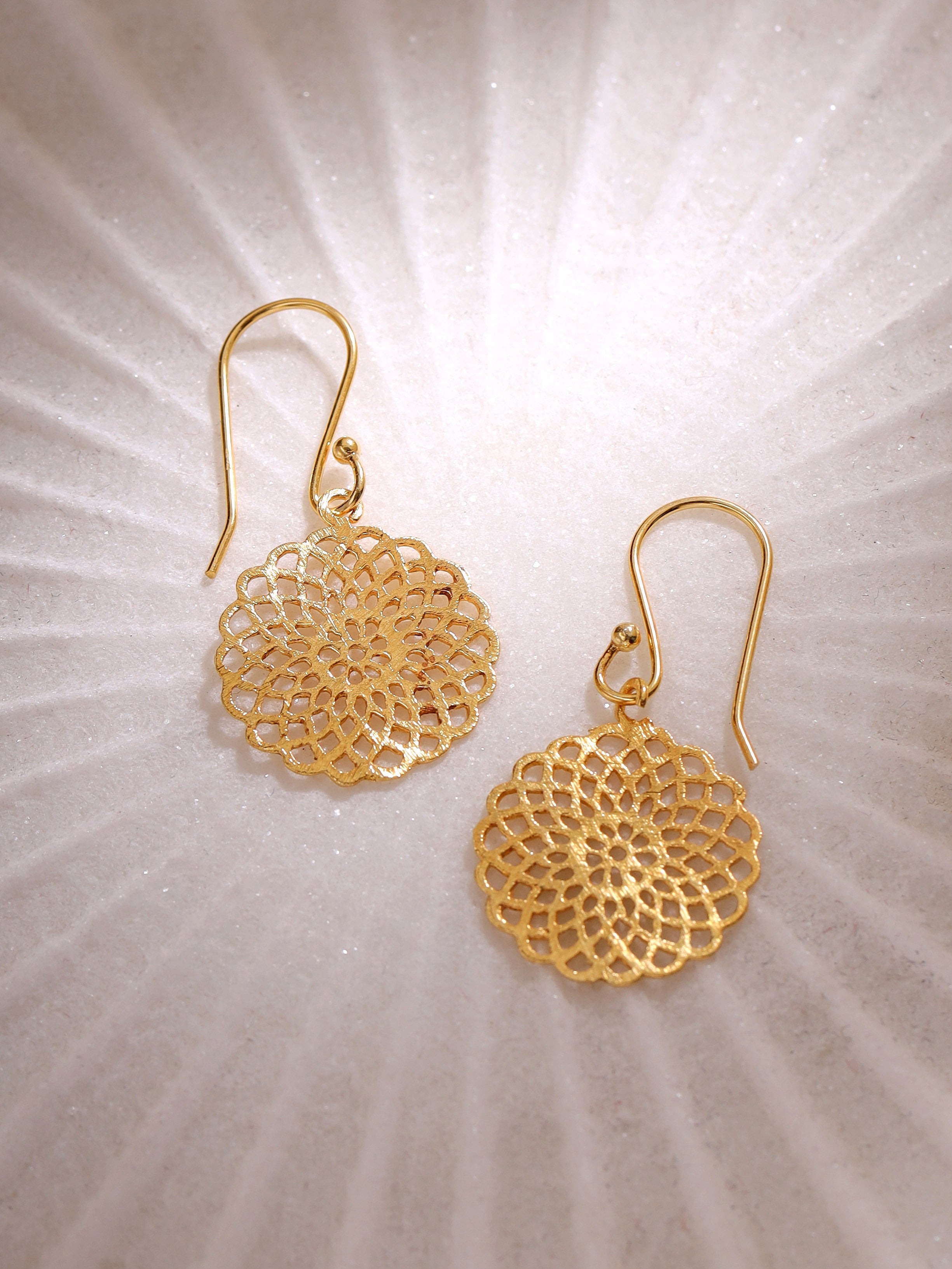 Chakra mandala earrings