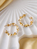 Pearl spiral hoops